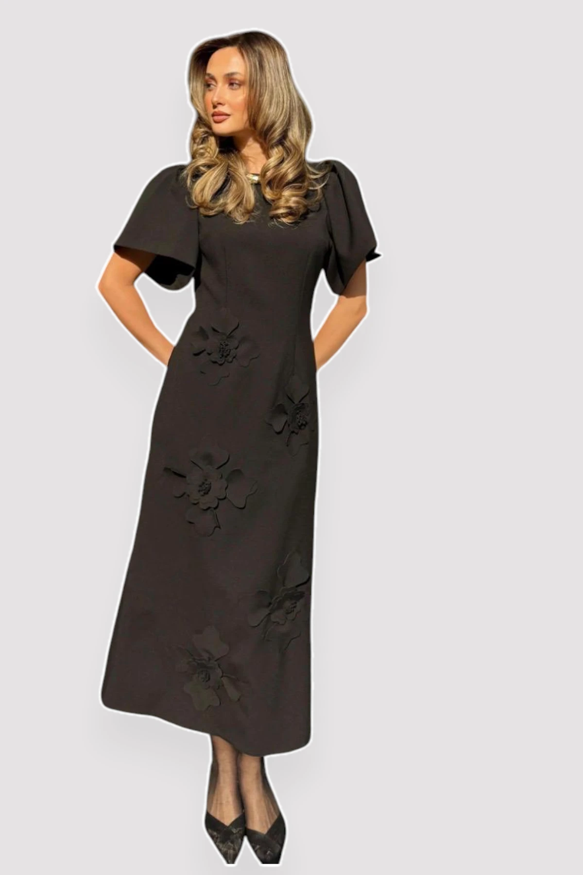 E26-D98 Scattered Flower Dress - Image 4