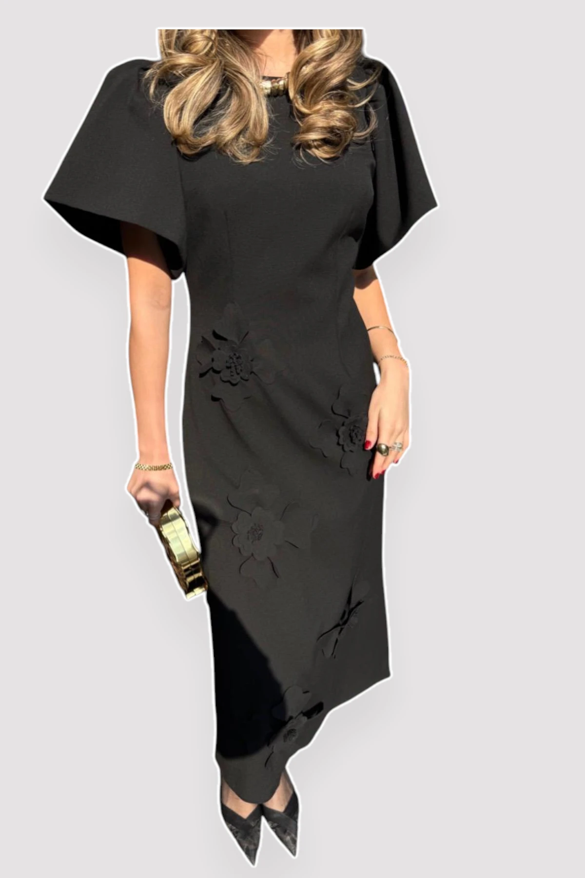 E26-D98 Scattered Flower Dress - Image 6