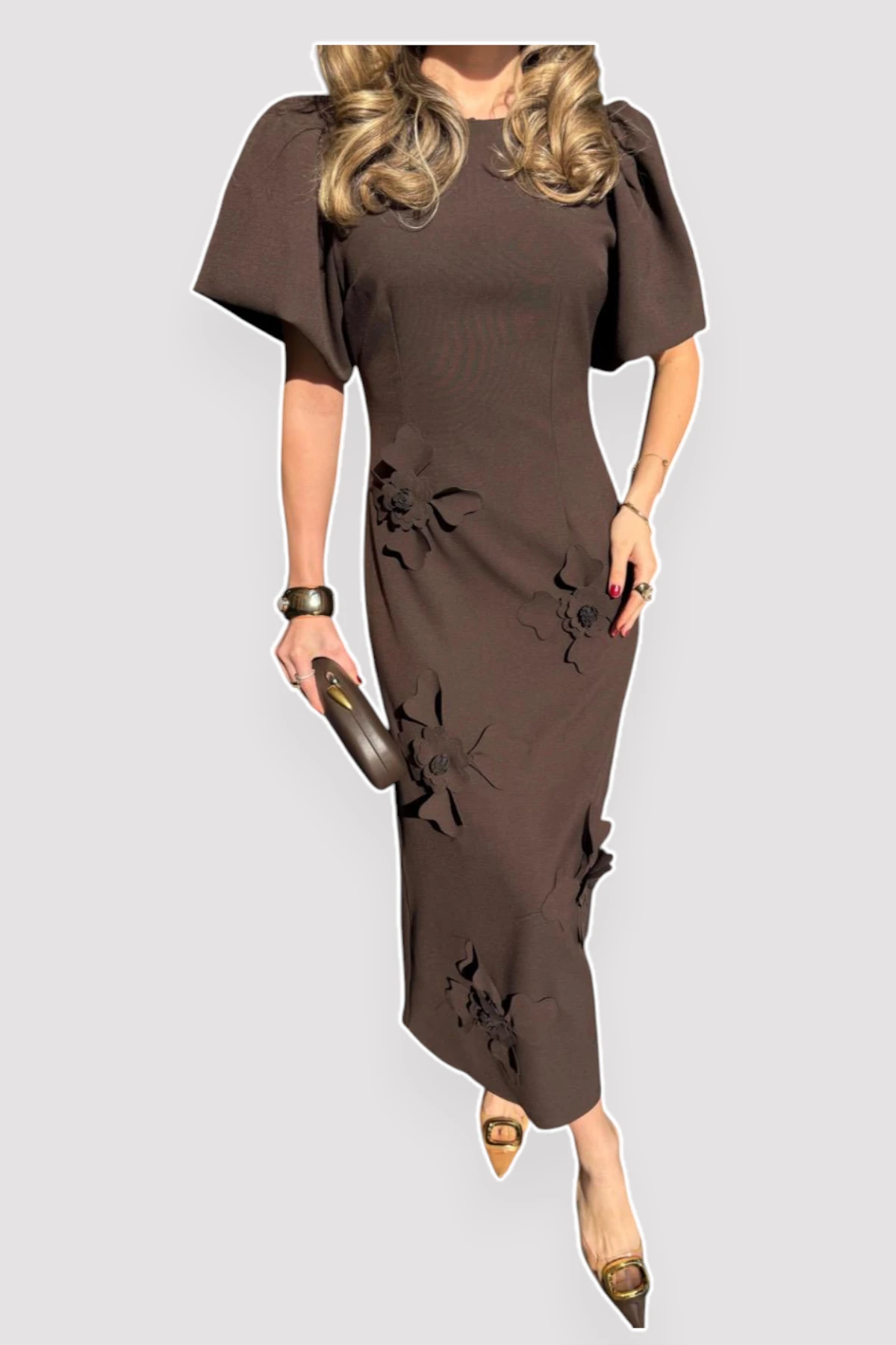 E26-D98 Scattered Flower Dress - Image 2