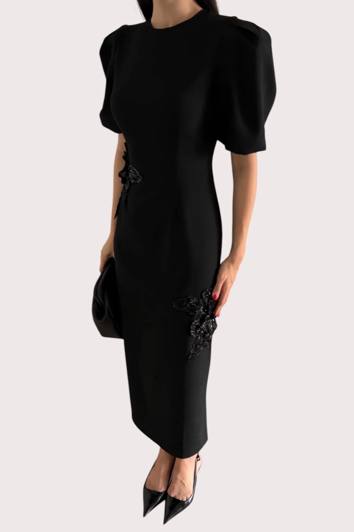 E26-D99 Rose Print Dress