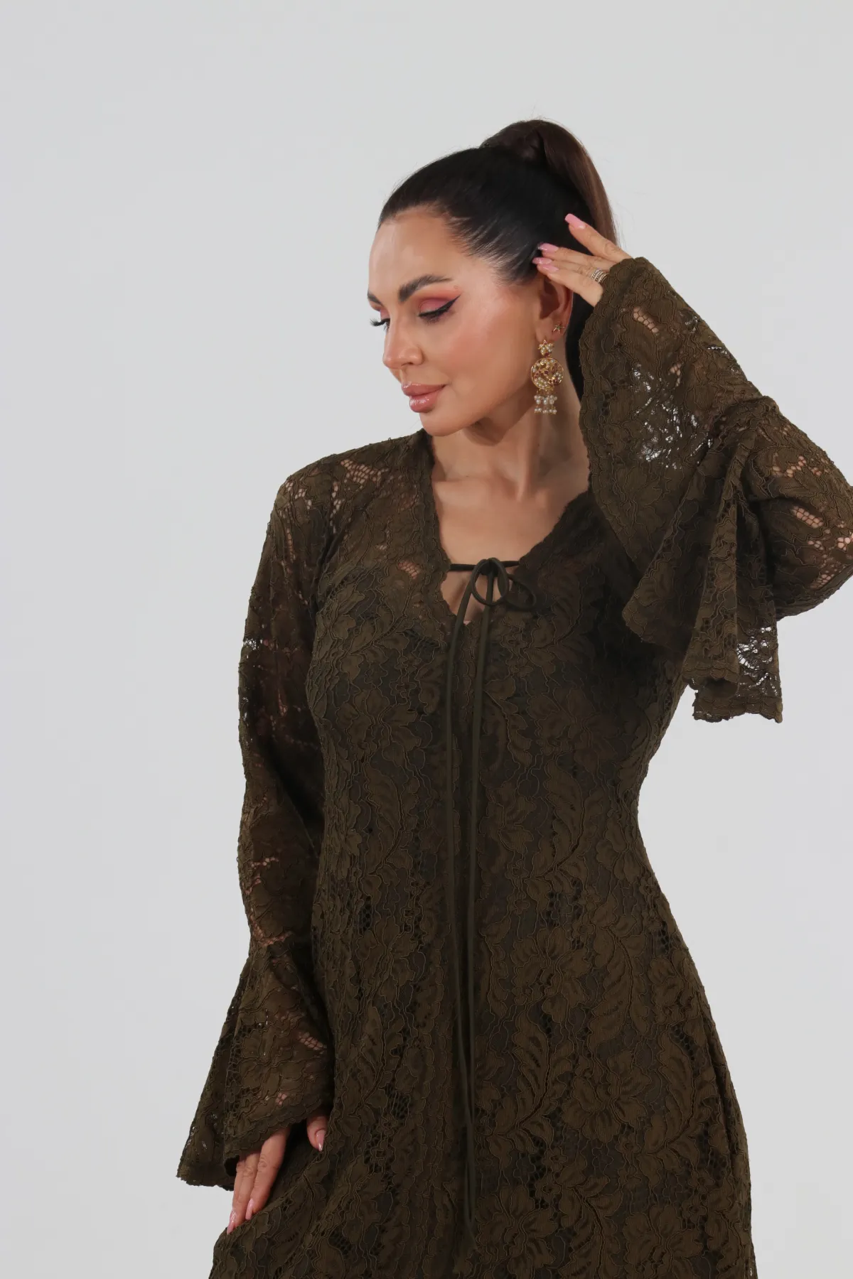 A-Line Lace Dress - Image 2