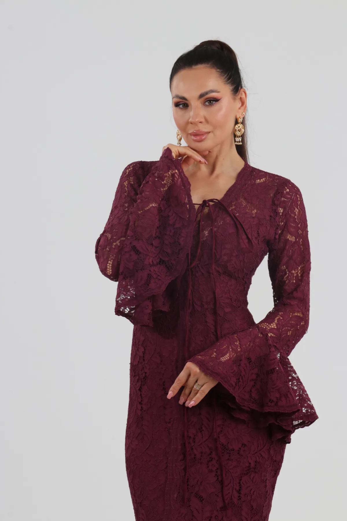 A-Line Lace Dress - Image 9