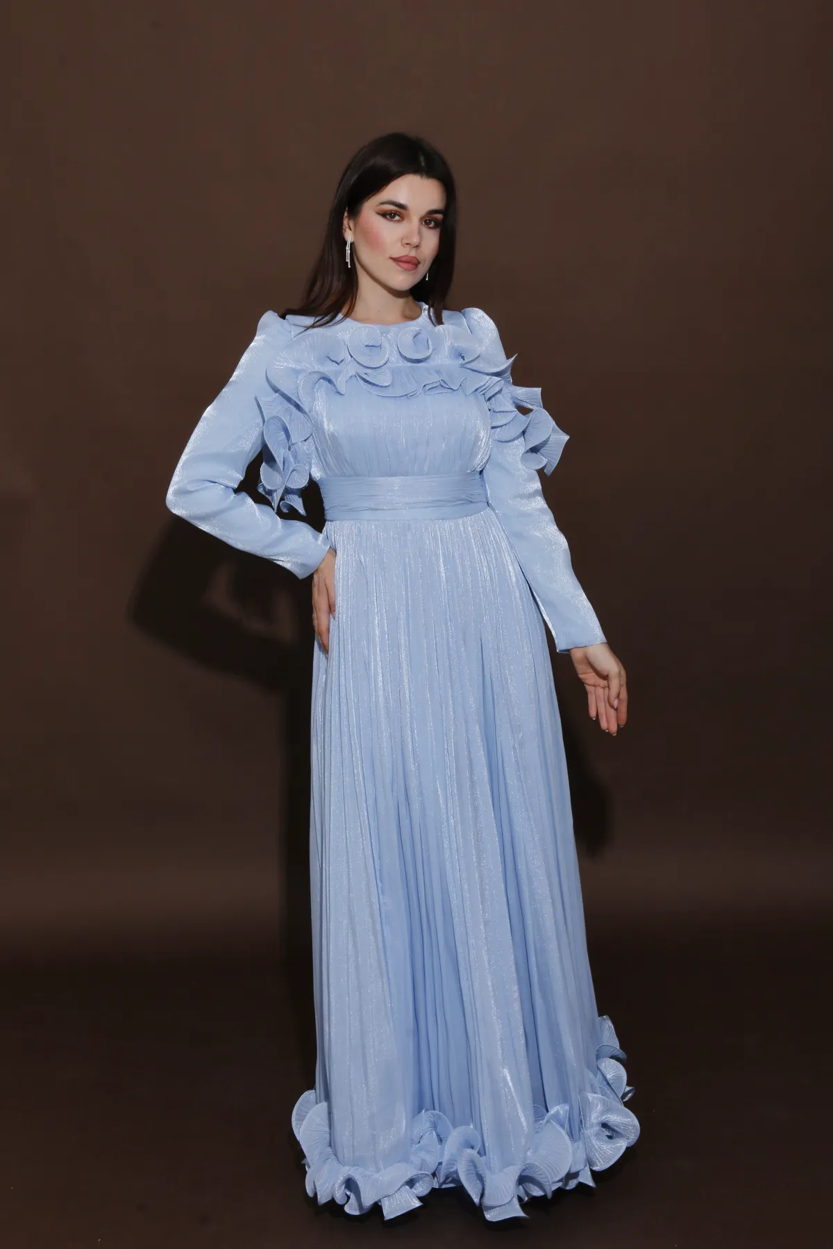Flowy Organza Dress JZ26-10 - Image 9