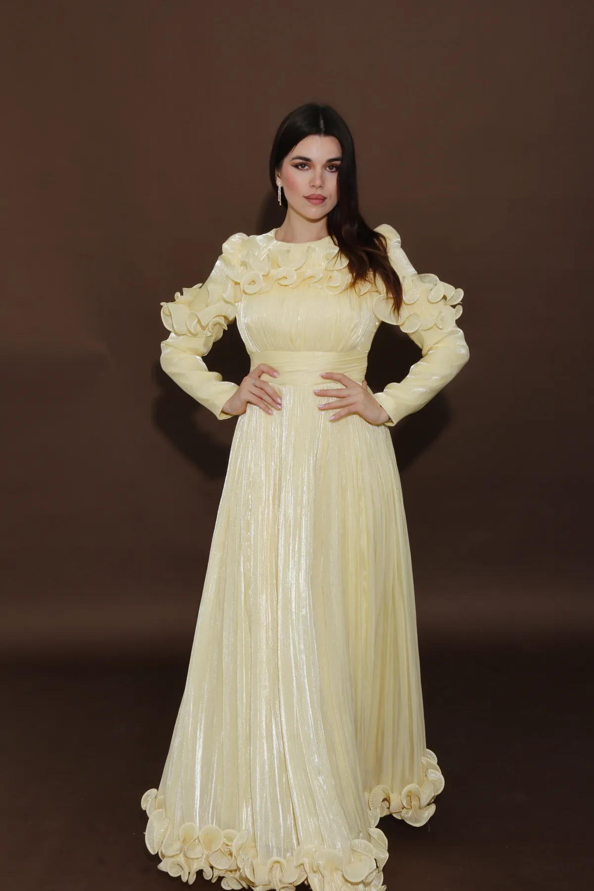 Flowy Organza Dress JZ26-10 - Image 2