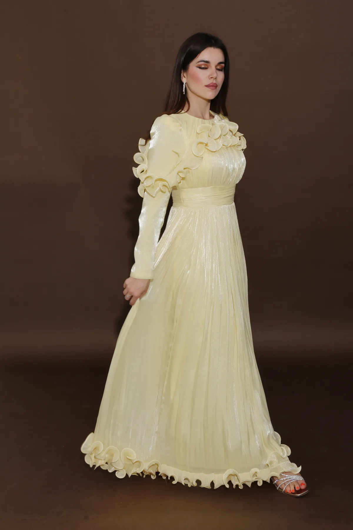 Flowy Organza Dress JZ26-10 - Image 3