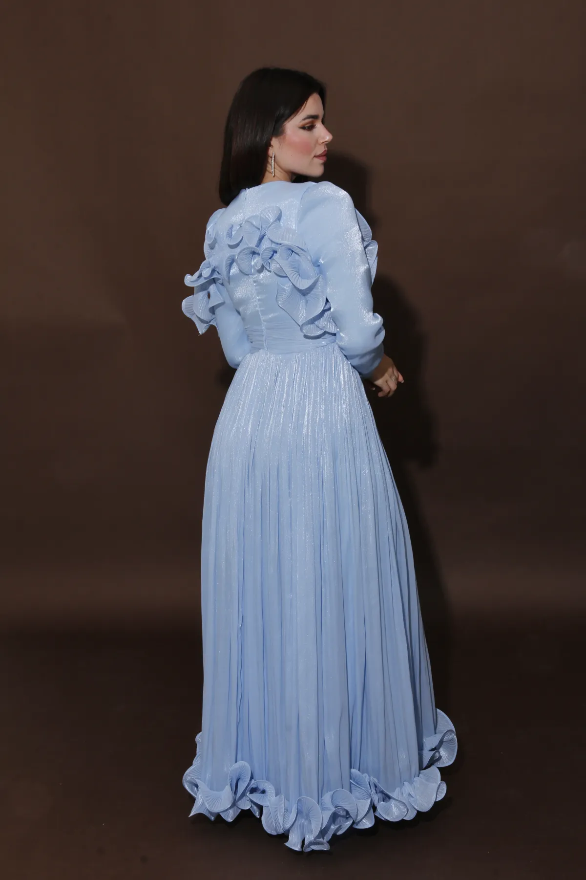 Flowy Organza Dress JZ26-10 - Image 10
