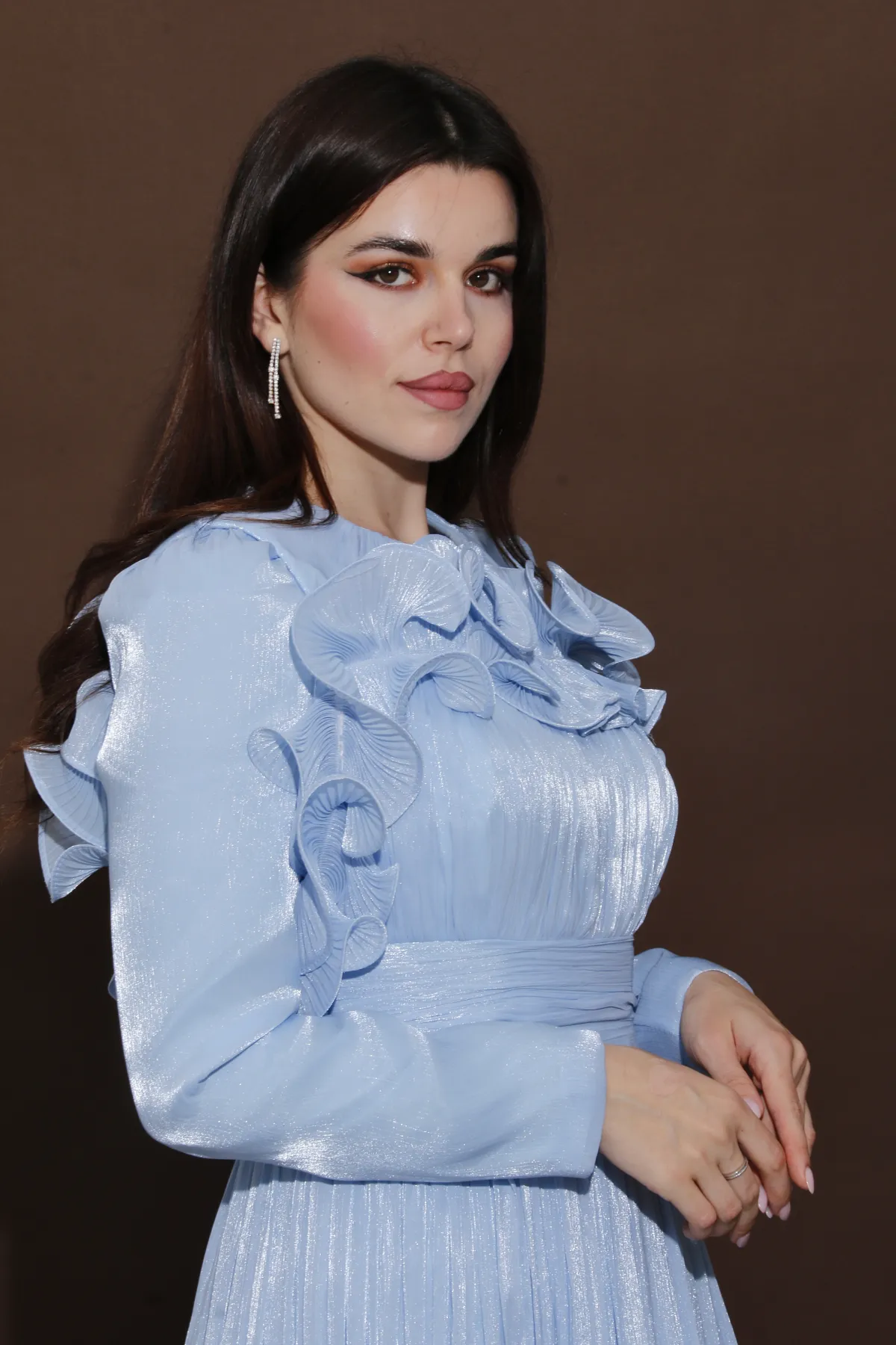 Flowy Organza Dress JZ26-10 - Image 14