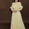 flowy organza dress