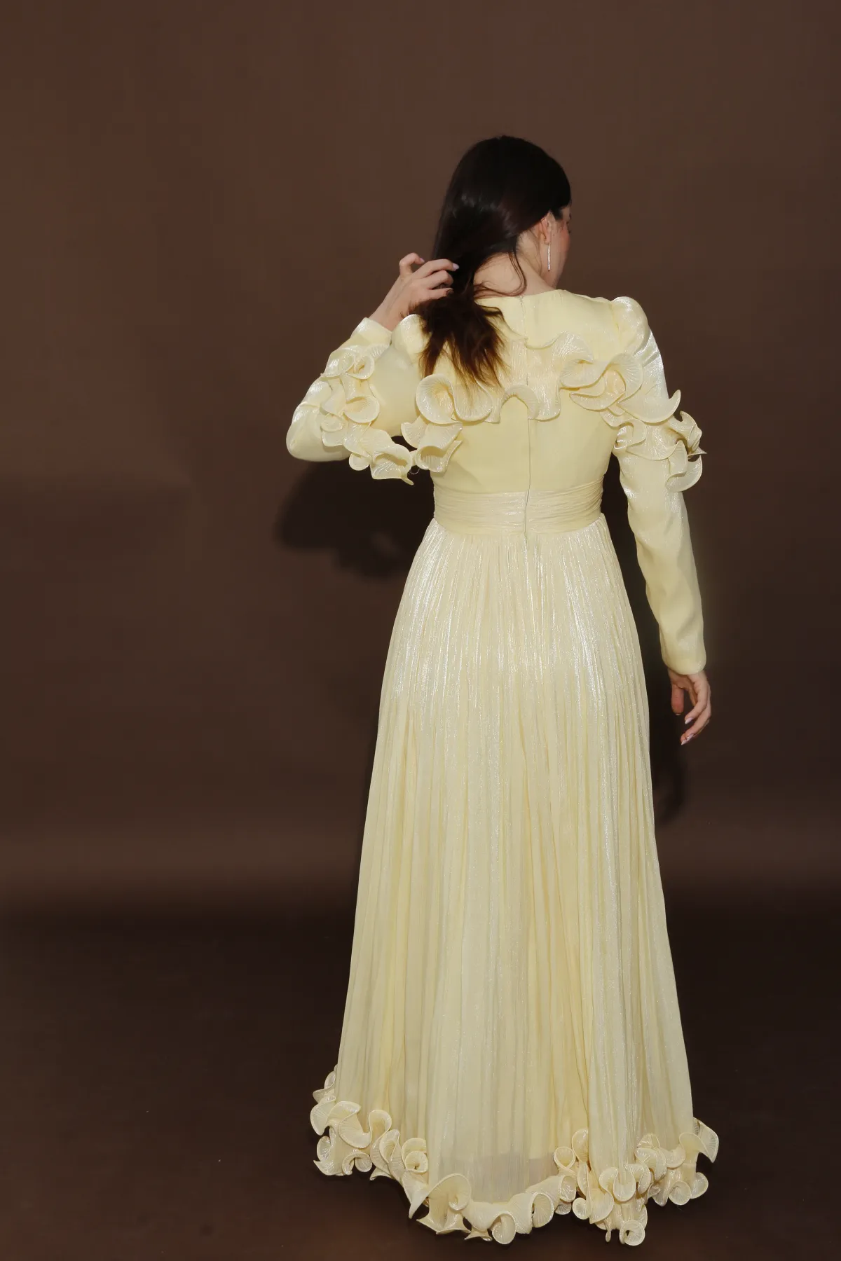 Flowy Organza Dress JZ26-10 - Image 5