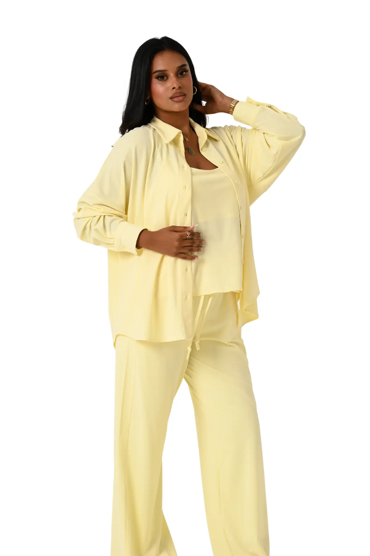 Relaxed Tencel Three Piece Set JZ26-J05 - Image 3