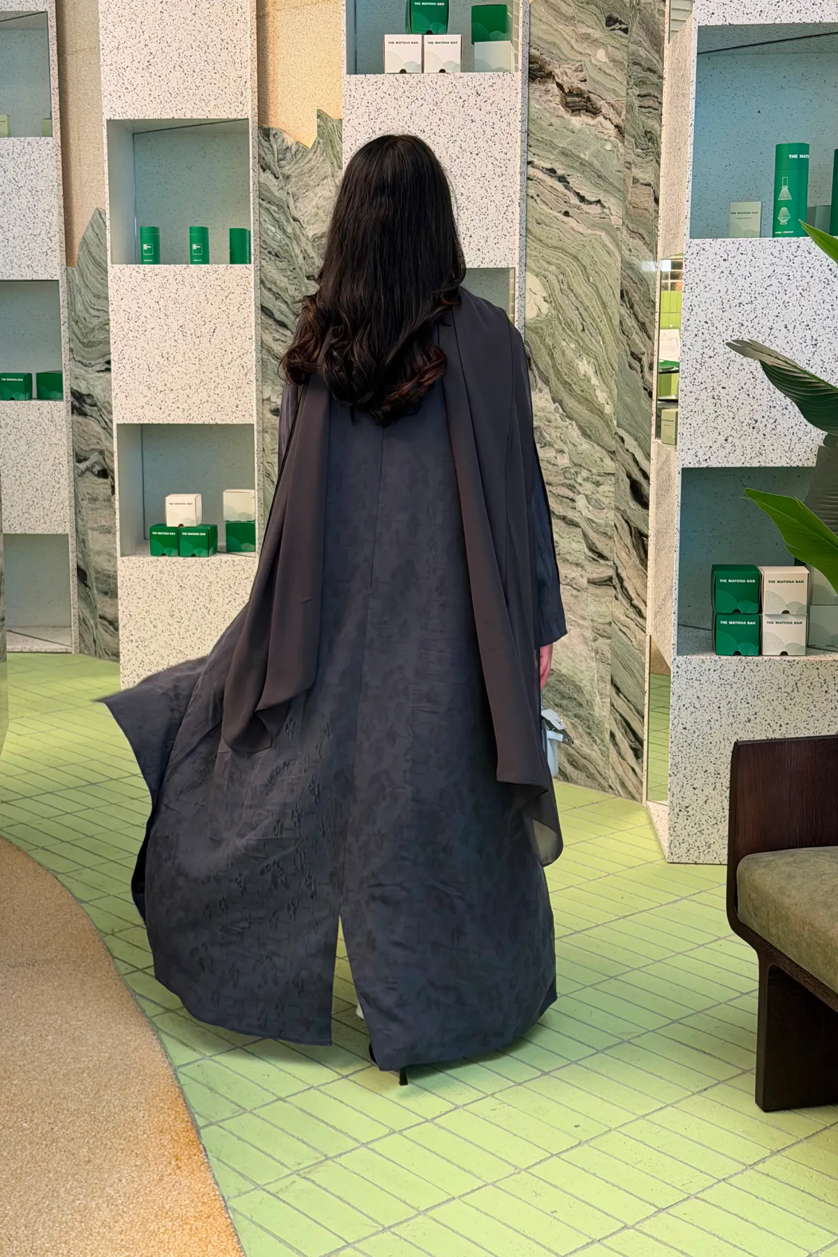 Turkish Jacquard Abaya | JZA26-03 - Image 6